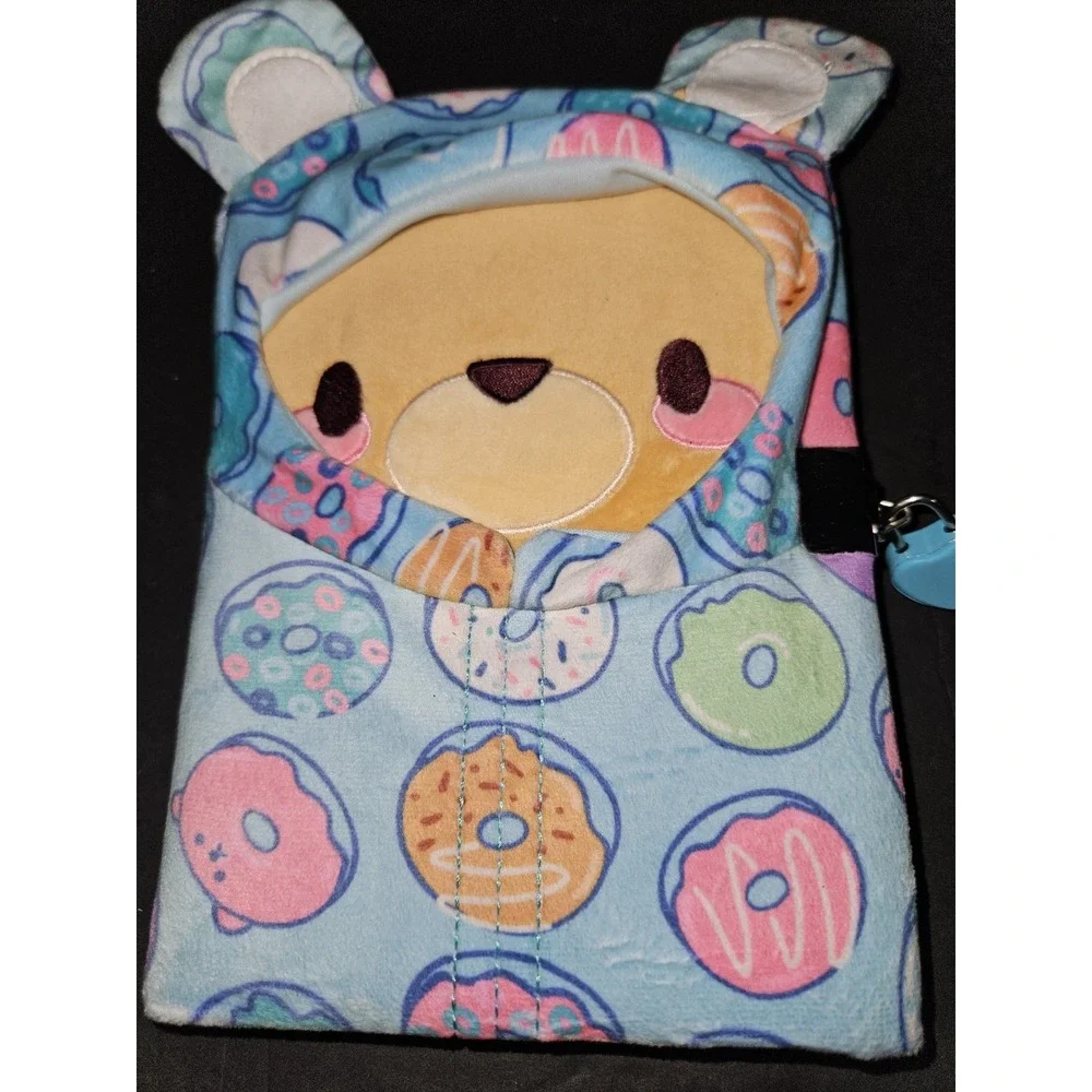 Claires Yellow Bear In Donut Hoodie Girls‎ Locked Diary New 100 Page Keys...